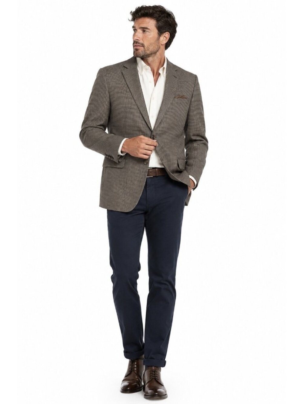 JOSEPH ABBOUD jacket blazer sport coat 44L silk wool business casual office
